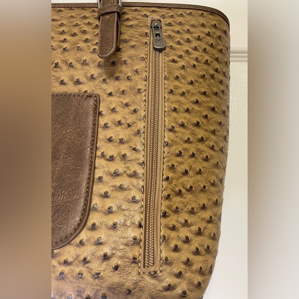 Montana West Concealed Carry Ostrich Print Tote-NWOT - Picture 3 of 8